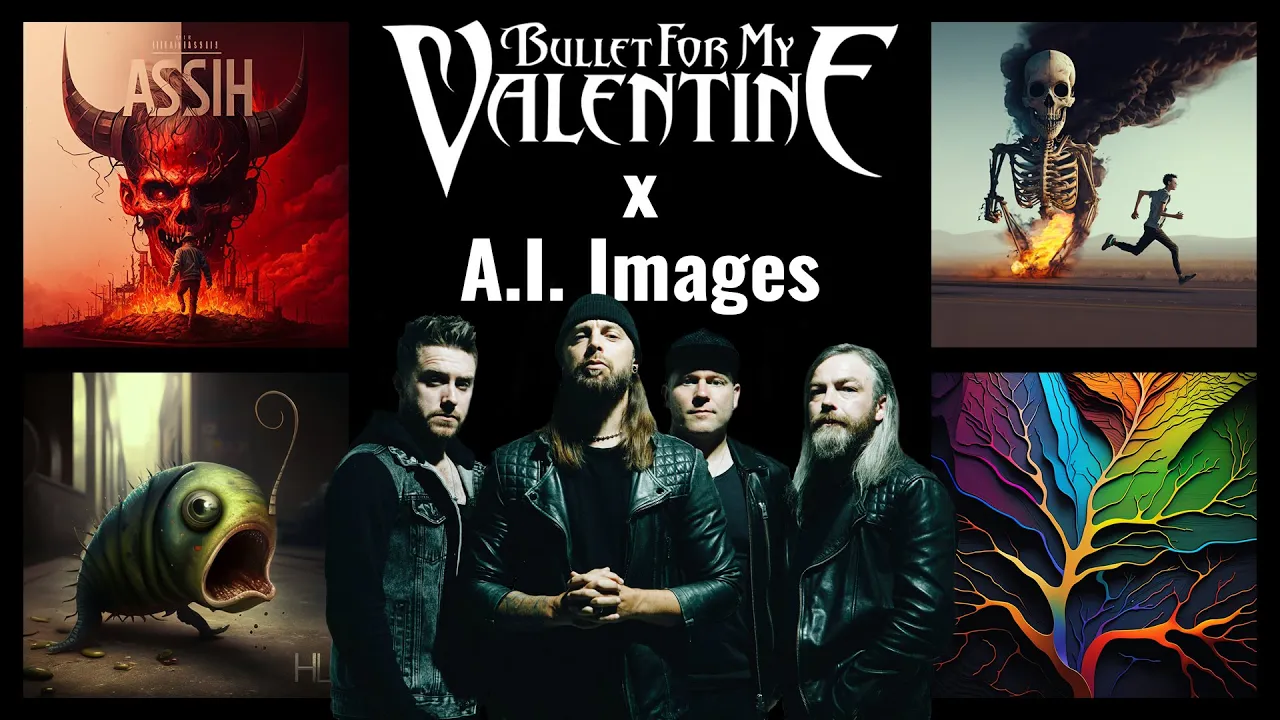 Every BULLET FOR MY VALENTINE song drawn by an A.I.