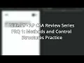 AP CSA Review - 9 FRQ 1 Methods and Control Structures Practice