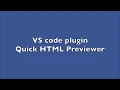 Live HTML code in browser with Vscode Quick HTML er Auto Refresh live er
