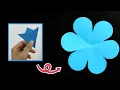Download Lagu Pola Kelopak Bunga dari kertas origami | how to make easy 6 petal paper flowers | Paper Craft