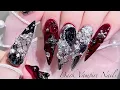 sub Antique Vampire Nails Korean Nails Extension Nails Nail Art Self-Nails ASMR
