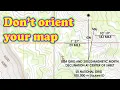 Lagu Do not orient a map - when using with a compass