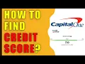 How to find Capital One Credit Score CreditWise Credit Score