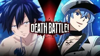 Gray VS Esdeath Fairy Tail VS Akame ga Kill DEATH BATTLE