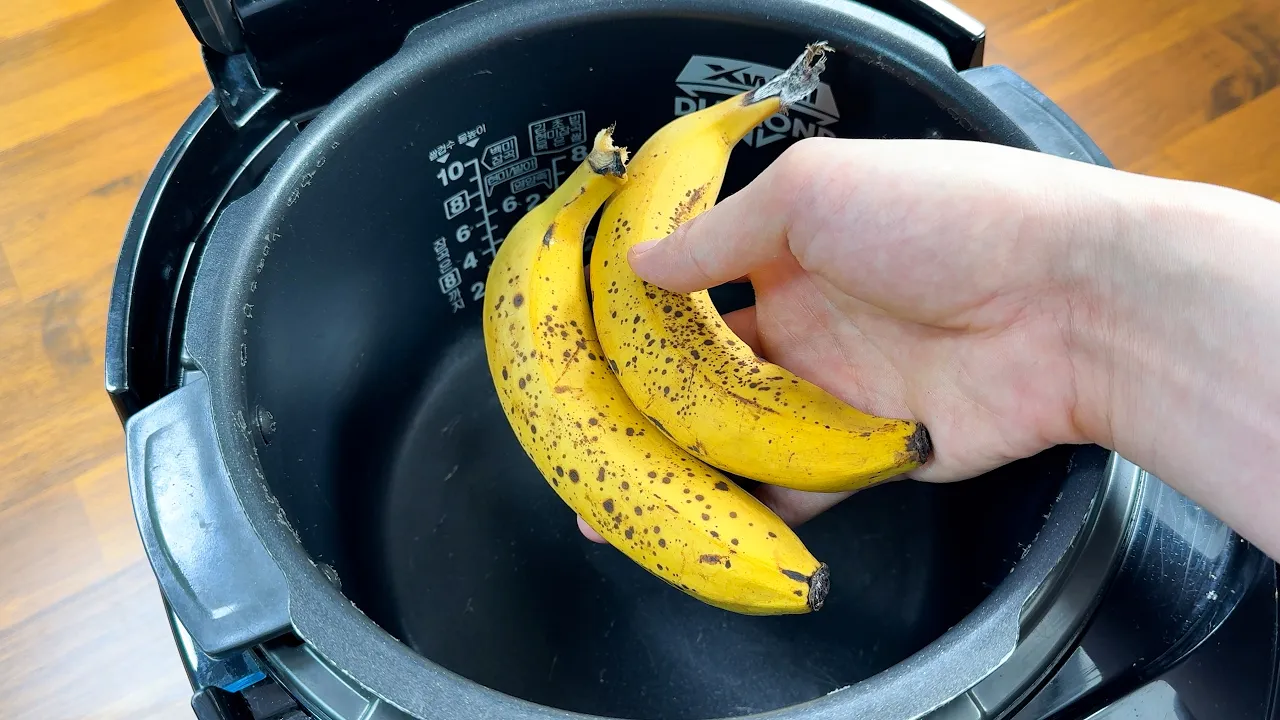 바나나 밥솥 케이크