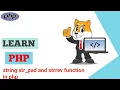 str - pad and strrev function in php