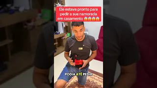 Ele estava pronto para pedir a sua namorada em casamento 