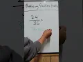 Reducing Fraction Hack #math #mathematics #maths #mathematic