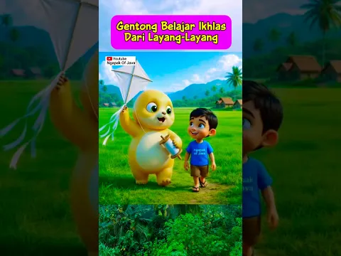 Gentong Belajar ikhlas Dari Layang-Layang yang putus,di ambil orang #kartun #kartunlucu #dubbing
