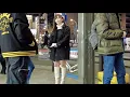 Download Lagu Men who approach beautiful girl maids in casual clothes.