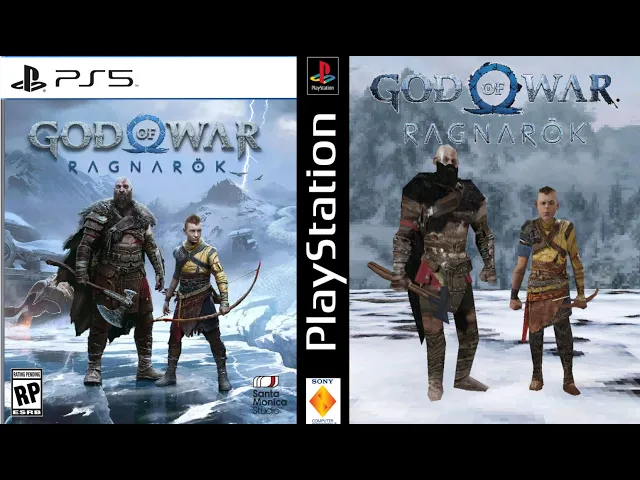 GOD OF WAR RAGNAROK - PS5 vs PS1 comparison