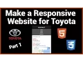 Make a Responsive Toyota Website Using Part