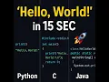 Print Hello World in 3 Languages in 15 Seconds