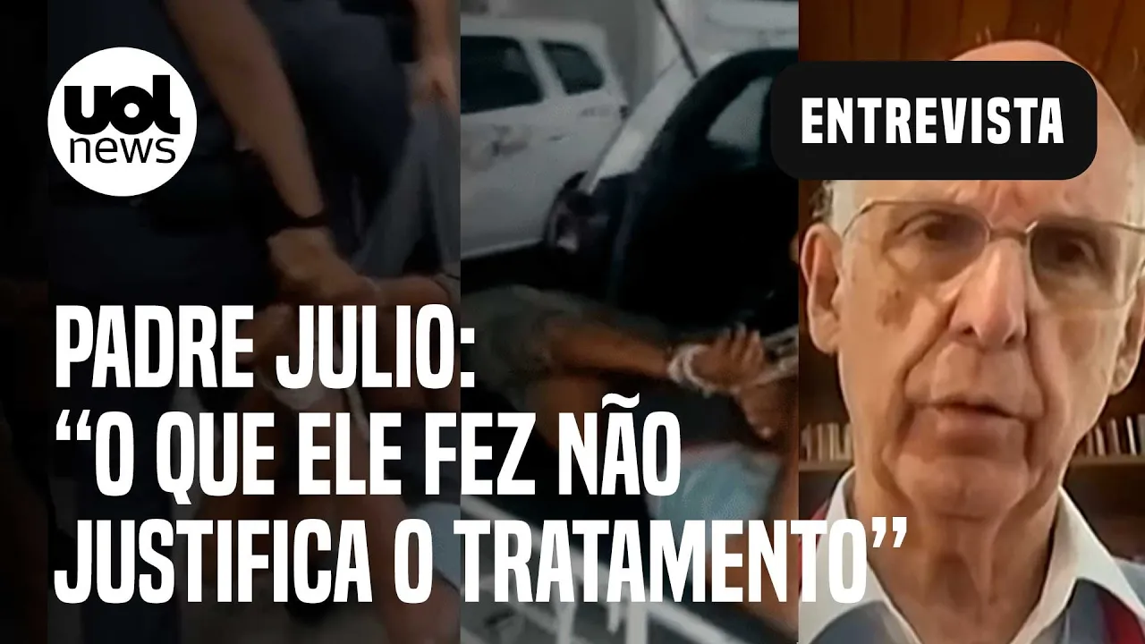 Caso do homem negro amarrado pela PM: 'O que ele fez não justifica o tratamento', diz padre Julio