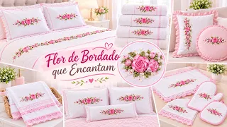 💖🌸FAÇA, VENDA E LUCRE! ESSA FLOR DE BORDADO DEIXA QUALQUER ENXOVAL MAIS LINDO!🌸💖