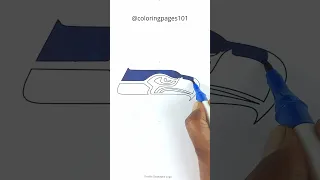 Coloring Seattle Seahawks Logo