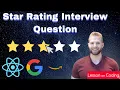 Amazon Star Rating Interview Question in React Front End
