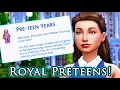 FLEUR AGES INTO A PRETEEN TRYING THE PRETEEN MOD The Sims 4 Royal Starter Save Part 5