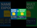 Named Export vs Default Export The JavaScript Truth You Must Know
