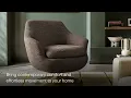 Quimby Melange Chenille Swivel Accent Chair
