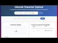 Unicode Character Explorer HTML CSS JavaScript Project Learn Copy Unicode Characters
