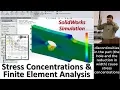 Stress Concentrations and Finite Element Analysis (FEA) | K Factors \u0026 Charts | SolidWorks Simulation