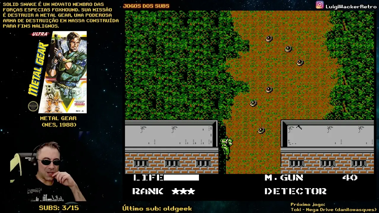Metal Gear (NES) - 6° Dia (Jogos dos Subs)