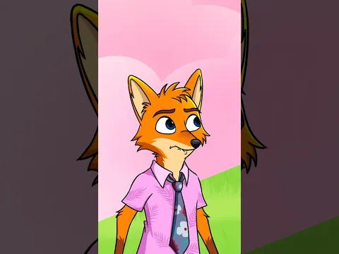 Nick & Judy Wall Challenge 🧱| Who Stole Judy's First Kiss?! 😡💋 #shorts #shortvideo #zootopia