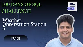 Weather Observation station 5 Days Of SQL HackerRank Solution
