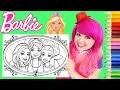Coloring Barbie Friends Crayola Coloring Book Page Prismacolor Colored Pencils KiMMi THE CLOWN