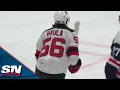 Devils Erik Haula Scores Pinball-Style Goal After Peculiar Deflections