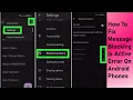 How To Fix Message Blocking Is Active Error On Android Phones