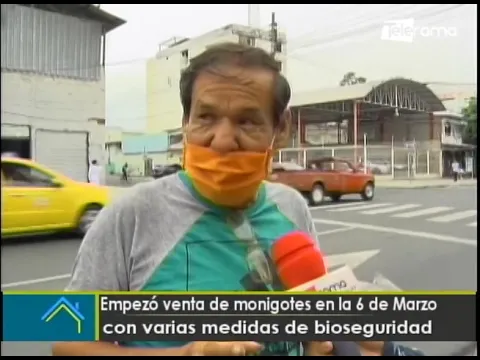 Empezó venta de monigotes en la 6 de Marzo con varias medidas de bioseguridad