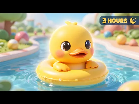 Baby Duckling Nursery Rhymes at the Water Park – Mozart Brahms Lullaby – Babies Fall Asleep Quickly