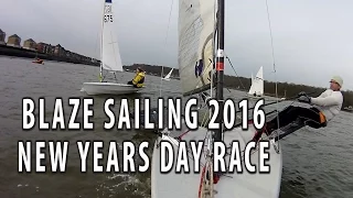 Wilsonians Chilli Willies New years day dinghy race 2016. Ian was out in his Blaze