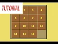Tutorial dettagliato per il famoso gioco del 15 - Metodo dell ascensore inventato da me