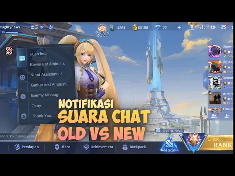 Download MP3 bagus mana Suara chat notifikasi yang berubah! OLD VS NEW - Mobile Legends