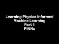 Download Lagu Learning Physics Informed Machine Learning Part 1- Physics Informed Neural Networks (PINNs)