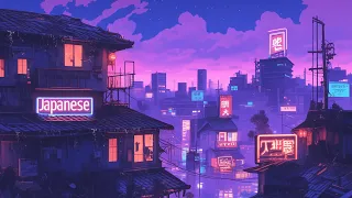 Retro Lofi Hip Hop Beats 🧴 Nostalgic Vibes & 1980s & 90s Japanese Town Ambience 🌆 Lofi Rain Playlist