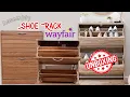 UNBOXING WAYFAIR SHOE RACK easy assembly