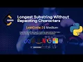 LeetCode 3 Longest Substring Without Repeating Characters Sliding Window HashMap Approaches