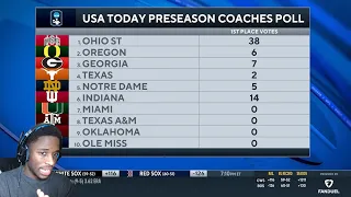 REACTING TO College Football 2026 Preseason Coaches Poll