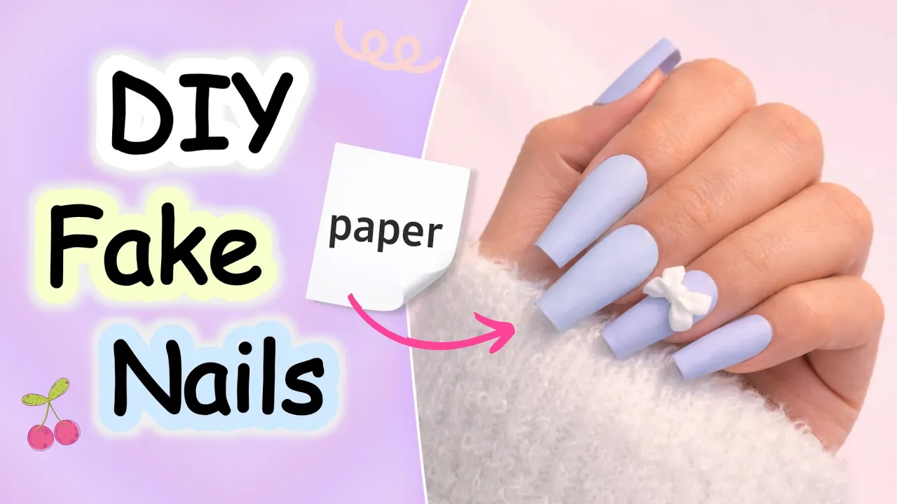 DIY Fake Paper Nails thumbnail