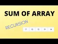 Sum of Array Recursion Easy