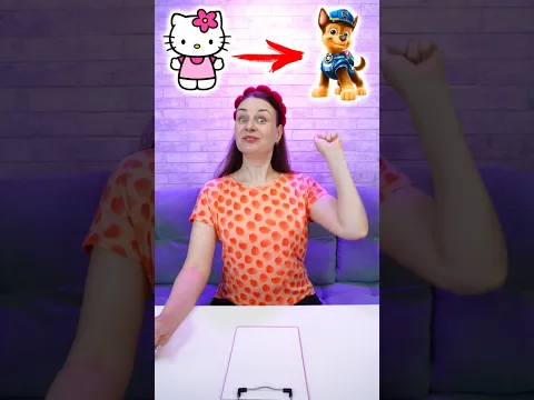 How to draw Chase Paw Patrol Hello Kitty #shorts  #art #drawing