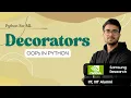 1 10 9 Decorators Explained OOPs in Python Hindi