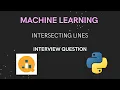 Machine Learning Intersecting Lines A Python Solution