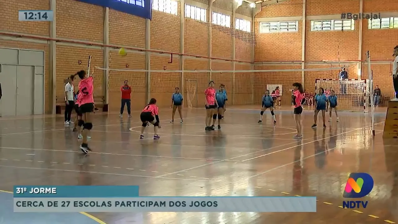 Cerca de 27 escolas participam dos jogos escolares da rede municipal de ensino de Itajaí