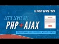 Login Form Dynamic Data Processing PHP and Ajax Tutorial