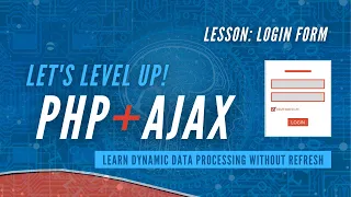 Login Form Dynamic Data Processing PHP and Ajax Tutorial